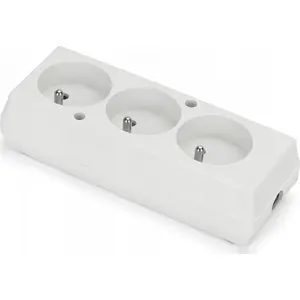 Socket outlet MONTIS GN-370 (MT087-B) three-gang modular white