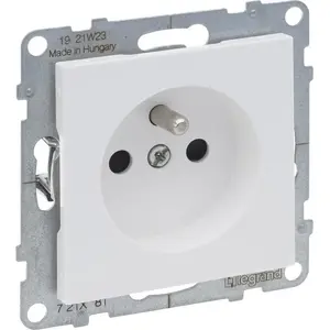 Electrical Outlet Legrand SUNO 2P+E 16 A 250 V~ with Automatic Terminals, White
