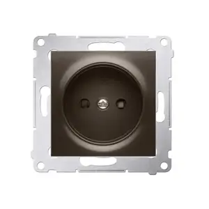 Розетка Kontakt-Simon DG1Z.01/46, бронза, IP20, 250 В, 75×75×40 мм