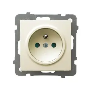 Sienas kontaktligzda Ospel GP-1GZP/m/27 — 16 A, IP20, 71×71×39 mm