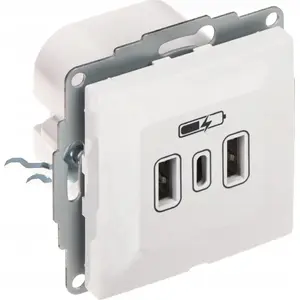 Charging socket ELEKTROPLAST SANTRA/4108-10/EPN with USB output 5 V DC / 3.4 A