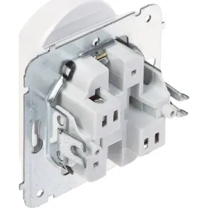 Electrical double socket outlet ELEKTROPLAST SANTRA/4143-10/EPN 230V 16A, flush-mounted