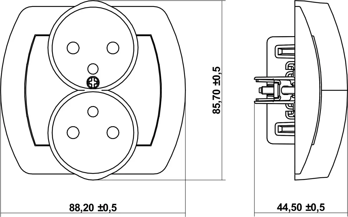 Kontaktligzda Karlik GPR-2z 16 A 250 V Photo 2