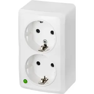 Двойная розетка Schuko 2x 2P+Z 16A для открытой установки — ELEKTROPLAST BERG (3738-00)
