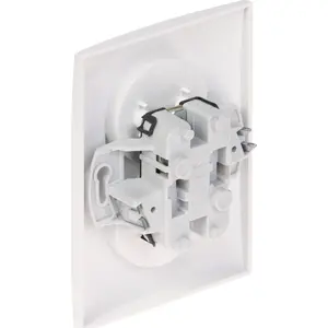 Electrical double socket outlet ELEKTROPLAST SANTRA/4135-00/EPN 230V 16A — recessed wall-mounted