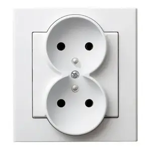 Kontaktligzda Ospel GP-2RZ/00 balta, 16 A, IP20, 84×45×90 mm