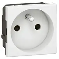 Outlet Box Legrand Type E (France) 0 771 13 — White, flush-mount electrical box for sockets