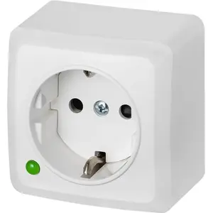 ELEKTROPLAST single Schuko socket 2P+Z 16A surface-mounted (3737-00)