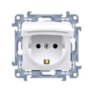 Socket-outlet Kontakt-Simon CGSZ1B.01/11, IP44, 250 V, White, 86×86×44 mm