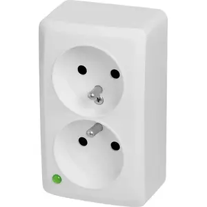 Розетка двойная с заземлением, ELEKTROPLAST BERG 2x 2P+Z 16A (3743-00)