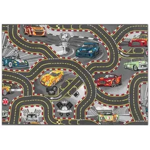 Коврик для игры Dymo Трек для гонок 140 x 200 см – игровой ковёр для машинок и игрушек