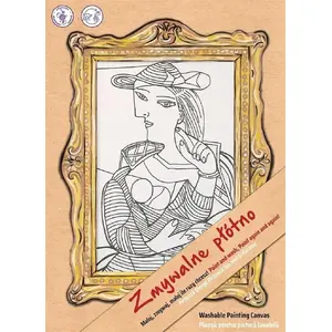 Canvas print Strigo — 'Woman in an Armchair' (white canvas) — decorative wall art