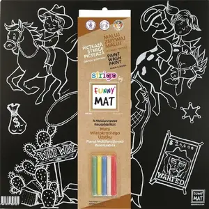Mat STRIGO Western Funny Mat — black mat with chalk surface