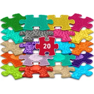 Sensory Orthopedic Mat ASKATO Mini Puzzle 20-in-1 set — 20 pieces (MFK-051)