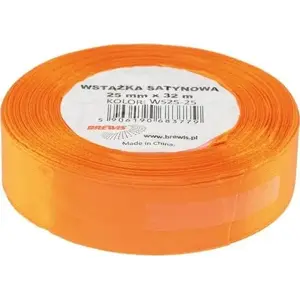 Ribbon BREWIS satin ribbon 25 mm / 32 mm color 25 dark orange AA057BRW