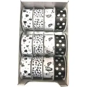 Decorative Ribbon 25 mm x 1 m (12 pcs) TEKA, MPN 619760