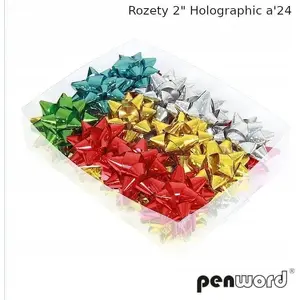Holographic Nail Art Round Sequins Polsirhurt Rozety 24 pcs