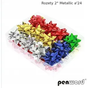 Paper Rosettes PartyDeco Party Deco Rozety metallic, set of 24, metallic finish, assorted sizes