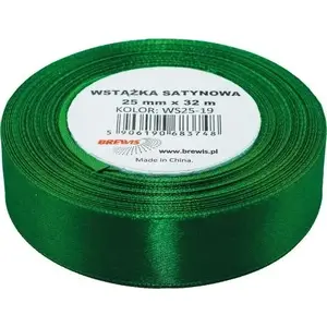 BREWIS satin ribbon 25 mm x 32 m green