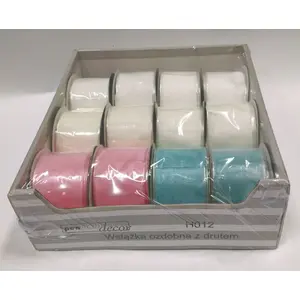 Decorative Ribbon Pack Polsirhurt 3.8 cm x 5 m, 12 pieces