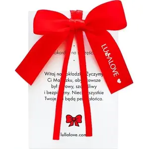 Bow accessory LullaLove Czerwona kokardka na szczęście Lullalove – decorative red bow