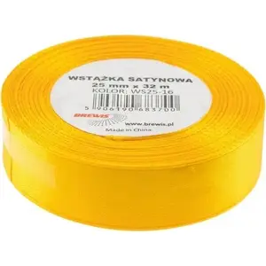Ribbon BREWIS satin 25 mm / 32 mm color 16 sunflower