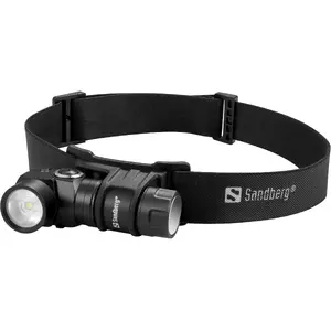 Headlamp SANDBERG Headlamp 500 Duo — LED 25–500 lm, USB rechargeable, 800 mAh, aluminium housing, IP44
