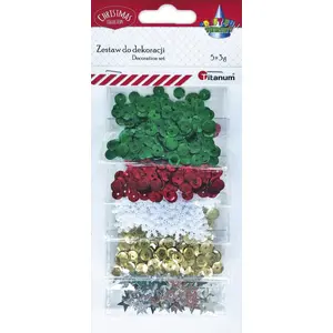TEKA decorative sequins mix 'Cekiny Boże Narodzenie' – craft and holiday ornament embellishments