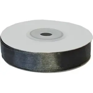 Satin Ribbon SCHEMAT 12 mm x 23 m, graphite color
