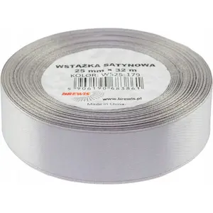Satin Ribbon BREWIS 25 mm / 32 mm, color 179 (ash) - BREWIS