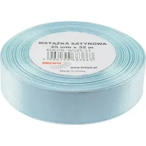 Satin Ribbon BREWIS 25 mm / 32 mm, color 11 light blue