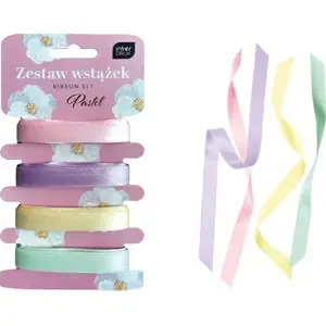 Ribbon set INTERDRUK 4 pieces × 2 m pastel colors