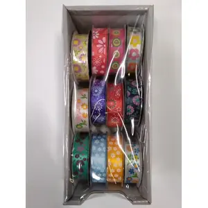 Dekoratīvā lente Polsirhurt H027 ar apdruku 16 mm x 3 m