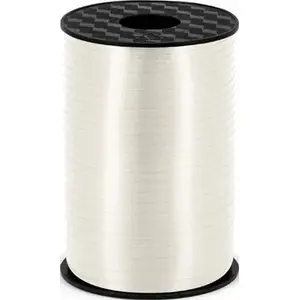 Plastic Decoration Ribbon PartyDeco, white 5 mm — universal decorative tape