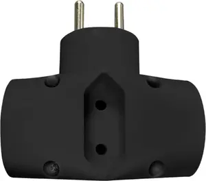 Адаптер‑разветвитель ORNO OR-AE-13221/B — 2×2P+Z и 1×2P/II, черный