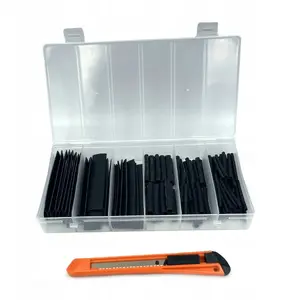 Heat Shrink Tubing Set Isma — 128 pieces (kit) with free cutter
