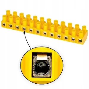 Terminal block strip 12-way 10 mm² yellow Pokój TLZ-10N A12-23N1
