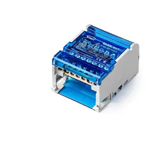 Модульный распределительный блок 4-полюсный Simet ShNK 4x7 для шины TS35, 4×(5×6 мм² и 2×25 мм²)