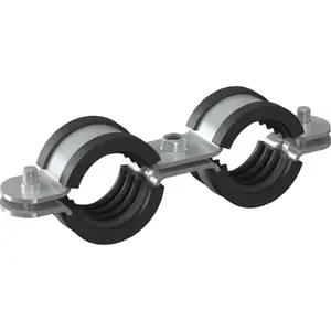 Pipe saddle clamp Niczuk UDG-1SKR double clamp for Ø31–34 mm pipes