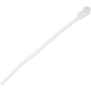 Cable Ties with Mounting Hole StarTech 4" (10 cm) — Nylon 66, 1/16" (2 mm) wide, 7/8" (24 mm) bundle dia., 18 lb (8 kg), 100-pack