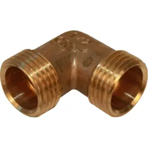 WAVIN 3/4" x 3/4" RG угловой ниппельный фитинг для труб, 90° соединитель