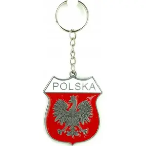 Metal keychain TEKA with Polish coat of arms, model ABINO (MPN 618123)