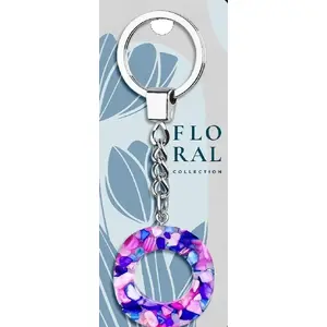 Keychain pendant letter O, MCD — metal letter key ring accessory