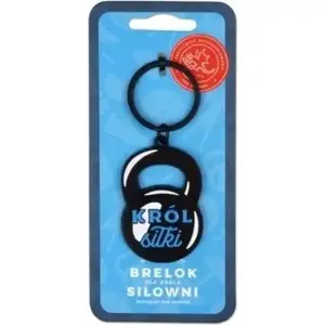 Keychain accessory TEKA Hobby-Król siłowni by TEKA, model 562903 — metal/plastic key fob