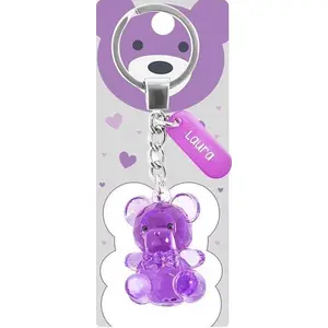 Keychain plush bear Edibazzar Laura — decorative key ring accessory