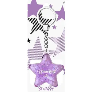 Keychain accessory Feeby Brelok Gwiazdka Uśmiechnij się – decorative star-shaped pendant by Feeby