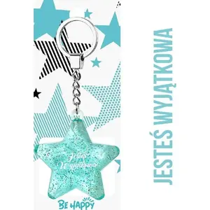 Keychain star MCD — Brelok gwiazdka Jesteś Wyjątkowa, decorative pendant accessory