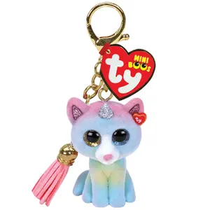 Toy cat TY Mini Boos Heather – plush collectible, recommended age 3+