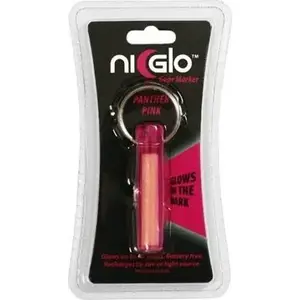 Glow keychain Ni-Glo 91503 — pink light-up keyring