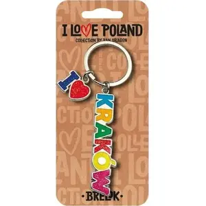 Брелок Pan Dragon модель ILP-BRE-B-KR-06 — металлический сувенир I love Poland Kraków